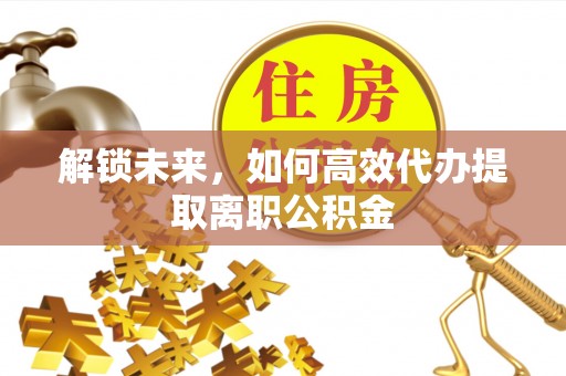 剑阁解锁未来，如何高效代办提取离职公积金