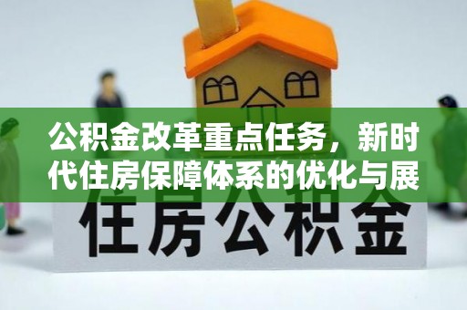 剑阁公积金改革重点任务，新时代住房保障体系的优化与展望